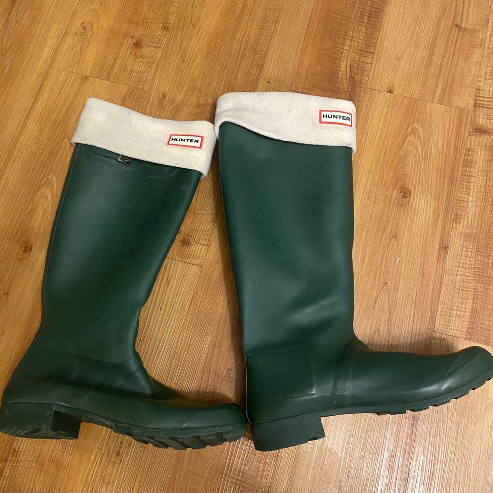 Tall Hunter Rainboots w/ Removable Sock Liners